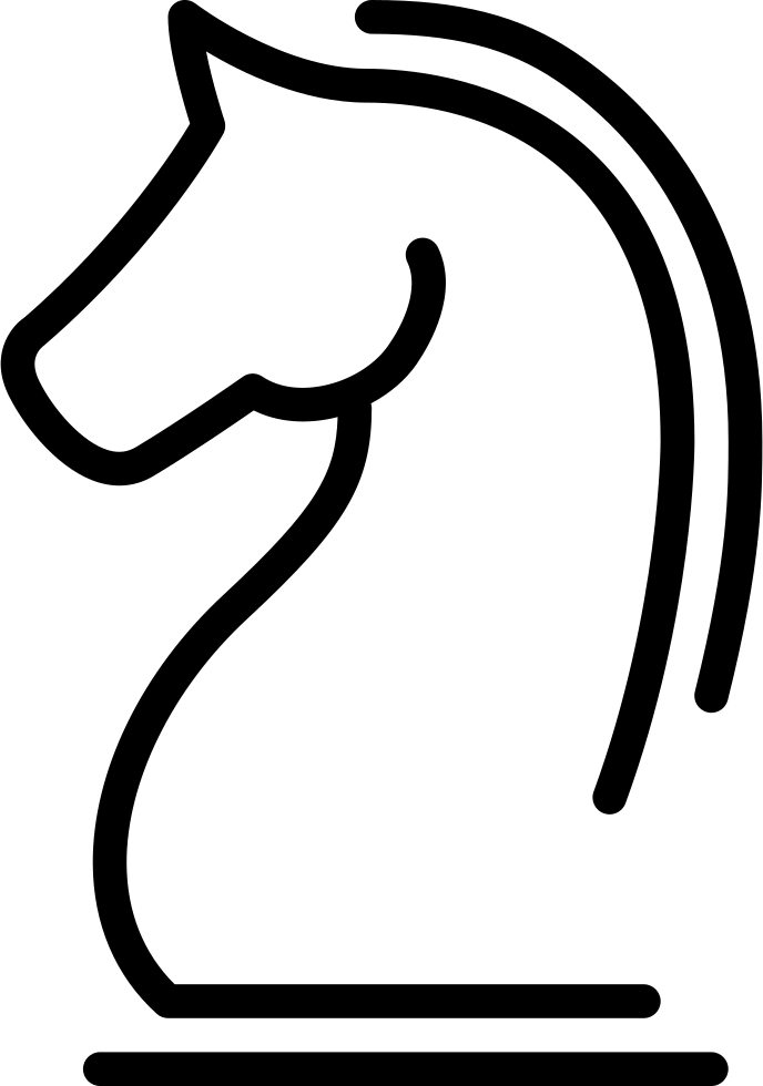 Strategy Horse Chess Piece Svg Png Icon Free Download - White Horse Chess Piece (688x980)