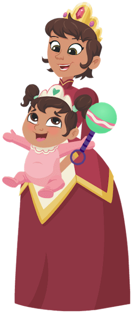 Nella The Princess Knight Queen Mom And Baby Norma - Nella The Princess Knight (650x650)