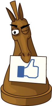 Knight Giving A Thumbs Up Black - Chess Promotion (500x500)