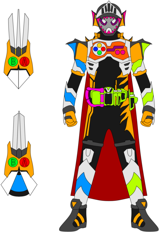 Kamen Rider Slay Hunter Gamer Lv 2 By Joinedzero - Kamen Rider Series (883x905)