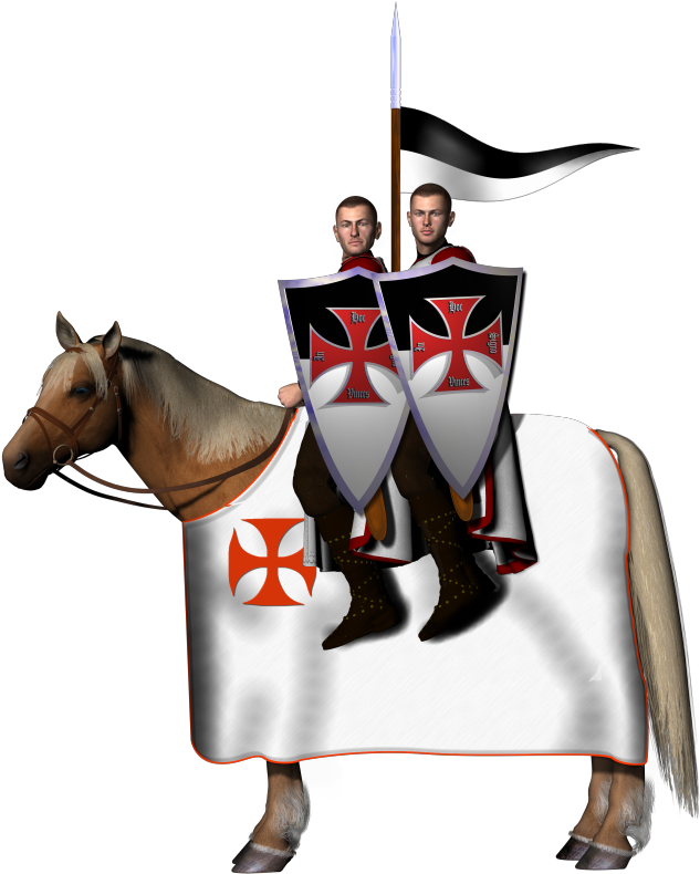 Two Mounted Knights - Crusades (800x800)