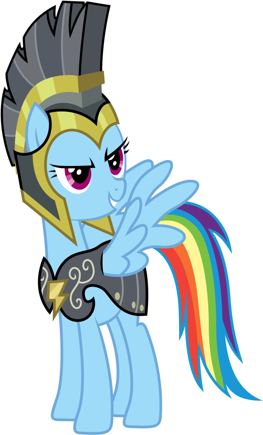 Rainbow Dash In Her Armor By Kooner-cz - My Little Pony Rainbow Dash In Armor (900x1461)