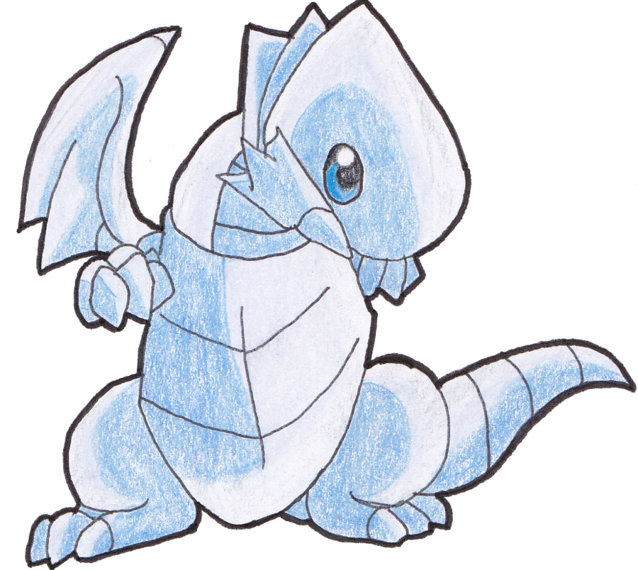 Chibi Blue Eyes White Dragon By Sirisankh On Deviantart - Draw Blue Eyes White Dragon Easy (900x804)
