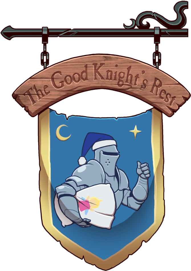 The Good Knight's Rest Sign By Blazbaros - Inn Sign D&d (900x1000)