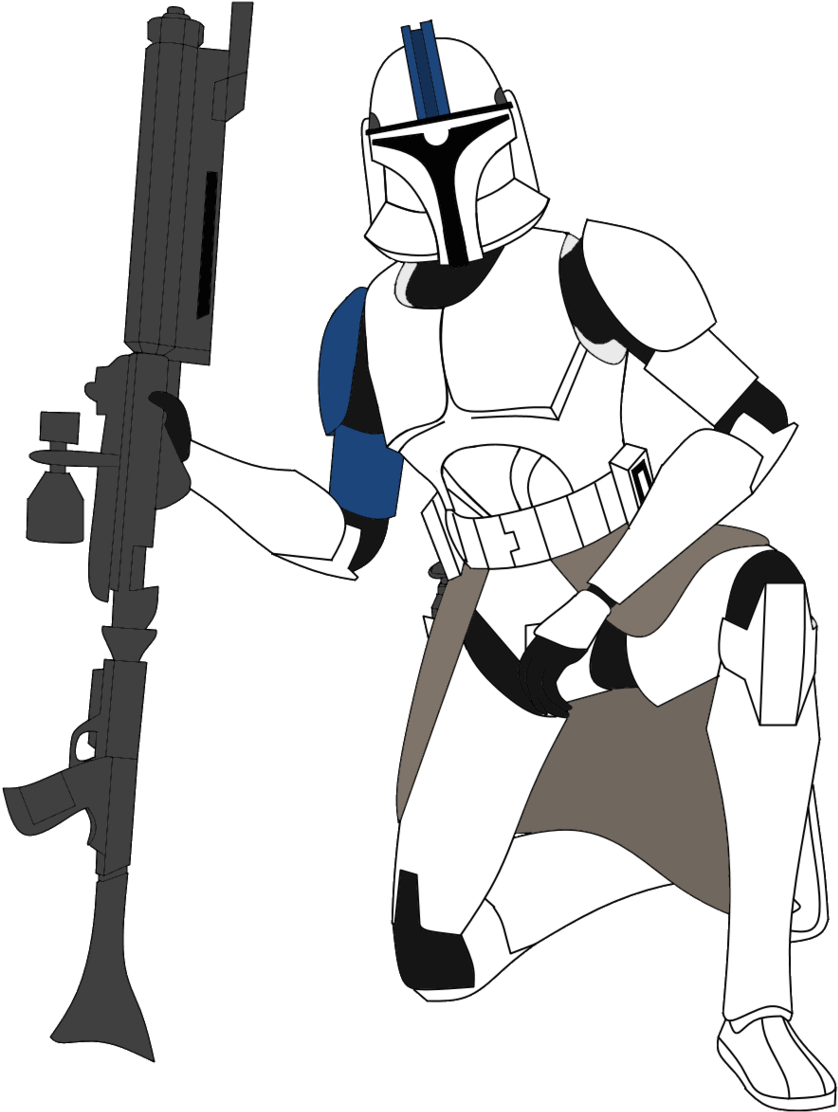 Clone Trooper Knight By Fbombheart - Clone Trooper Salute Transparent (1024x1183)