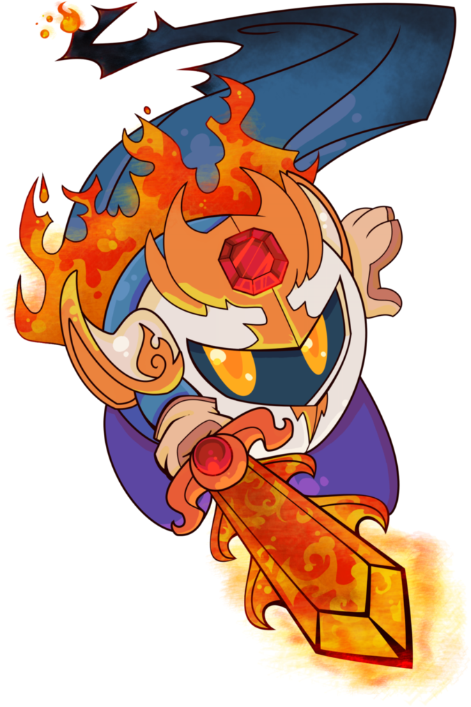 Fire Meta Knight By Theakanemnon - Meta Knight (730x1093)
