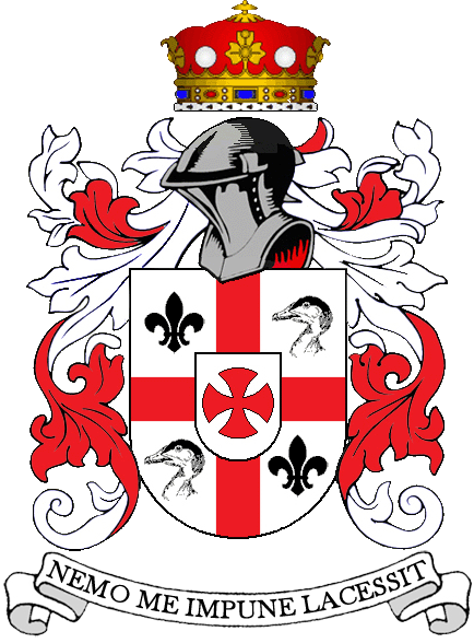 Personal Coat Of Arms - Knights Templar Coat Of Arms (434x588)