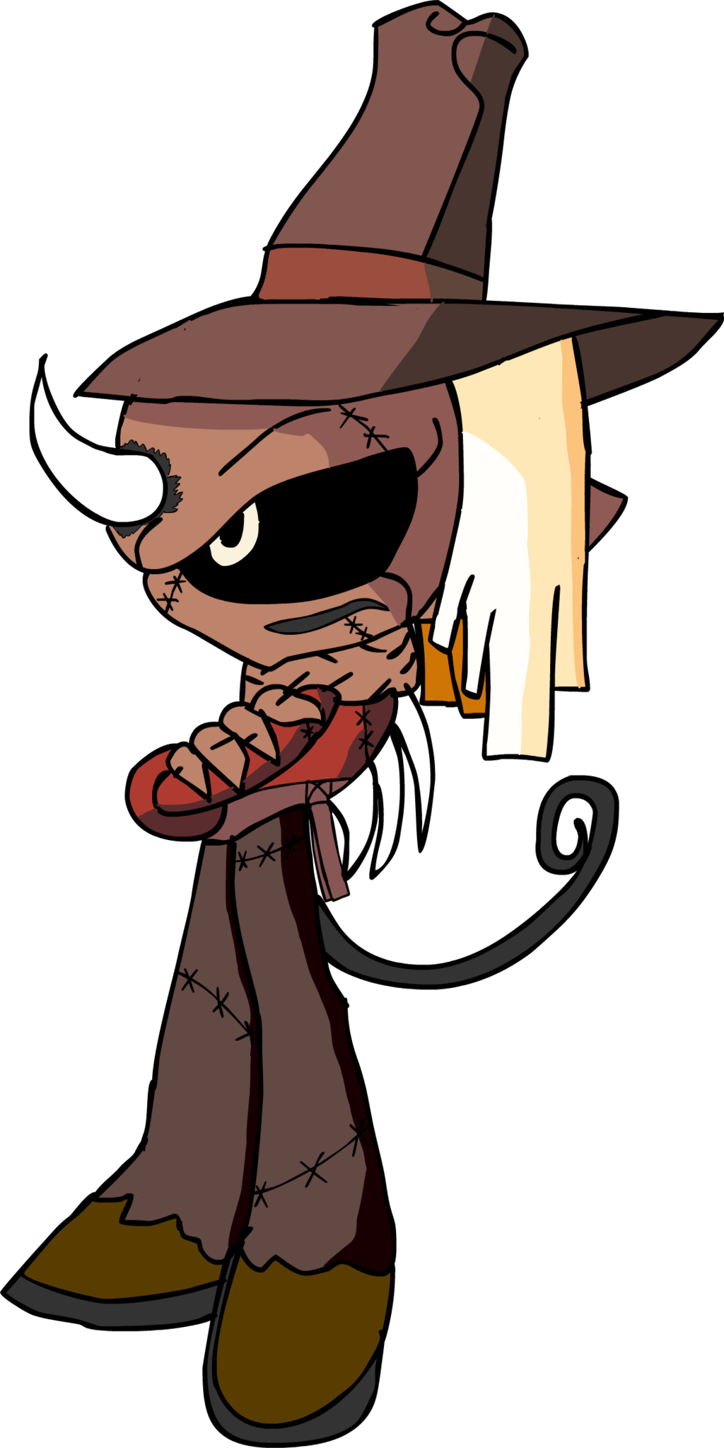 My Version Of The Scarecrow Sonic Style By Kendathki - Cartoon (1024x2046)