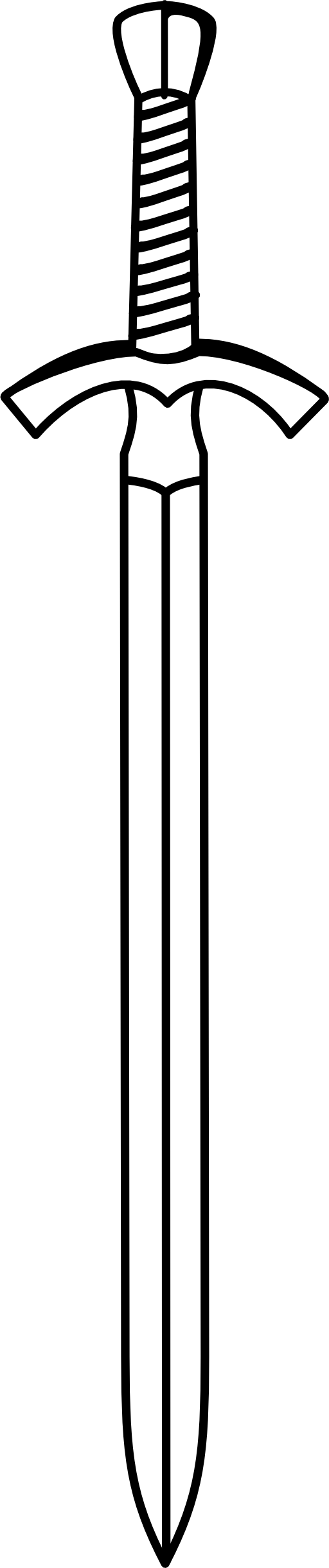 Blade Clipart Knight Sword - Knight Sword Clipart (512x2442)
