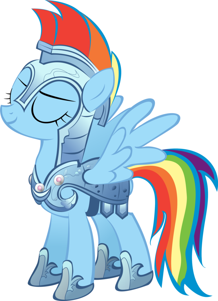 Knight Rainbow Dash [vector] By Kitsune Yami - Knight My Little Pony (761x1051)