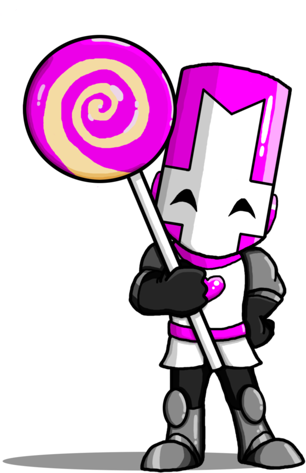 Pink Knight By Angryoldbat - Castle Crashers (734x1088)