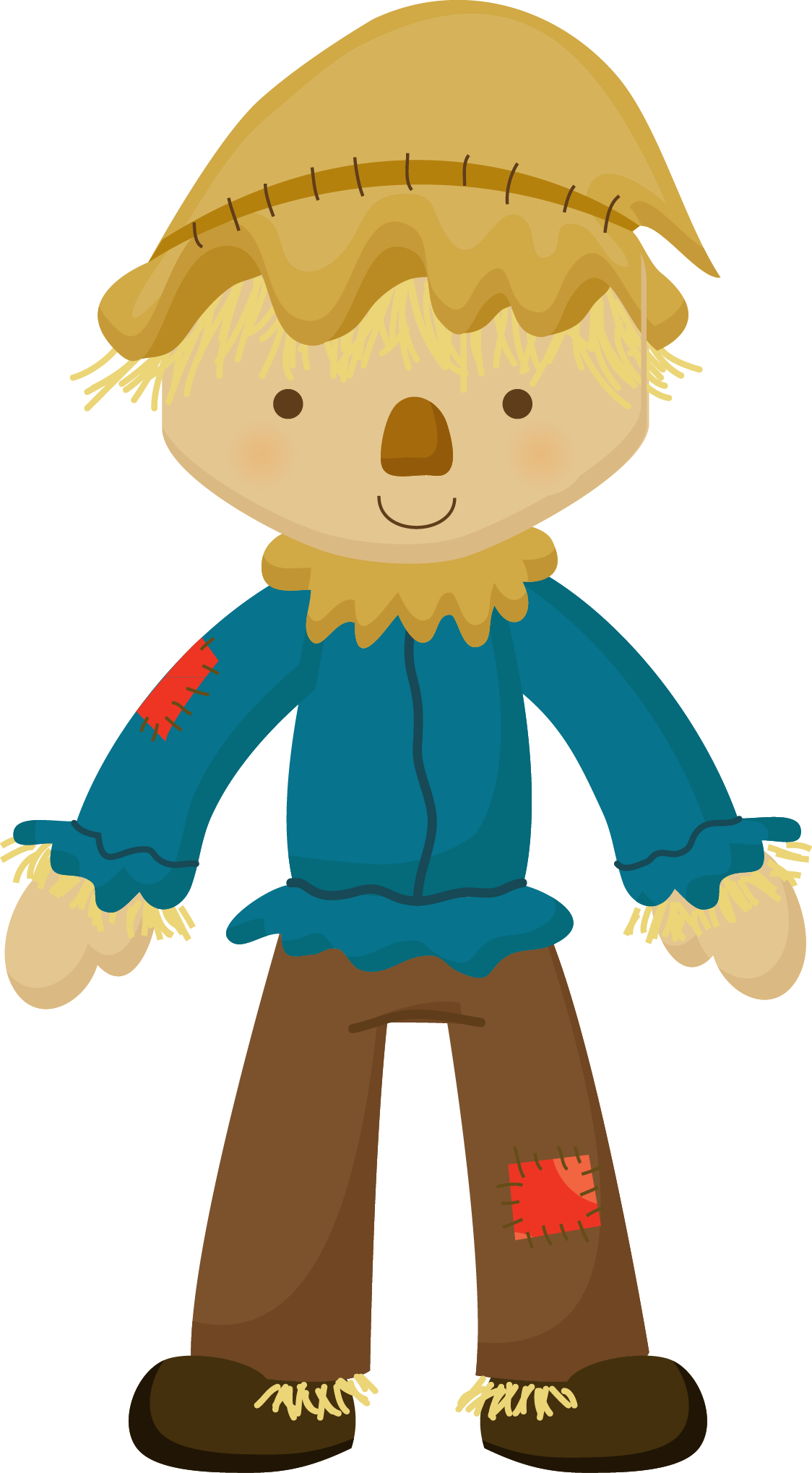 Mágico De Oz Ii - Wizard Of Oz Scarecrow Clipart (1124x2037)