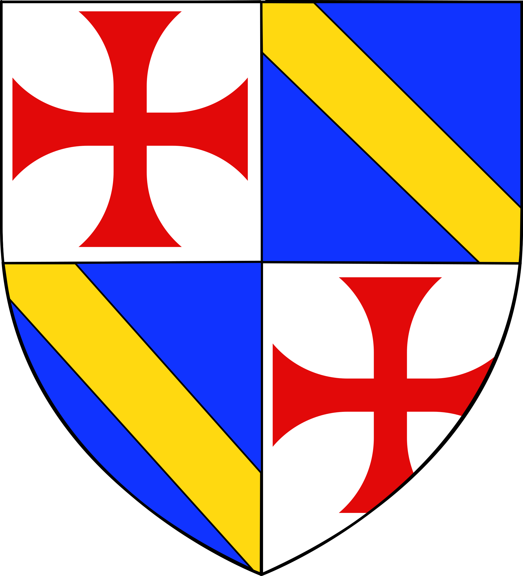 Open - Jacques De Molay Coat Of Arms (2000x2200)