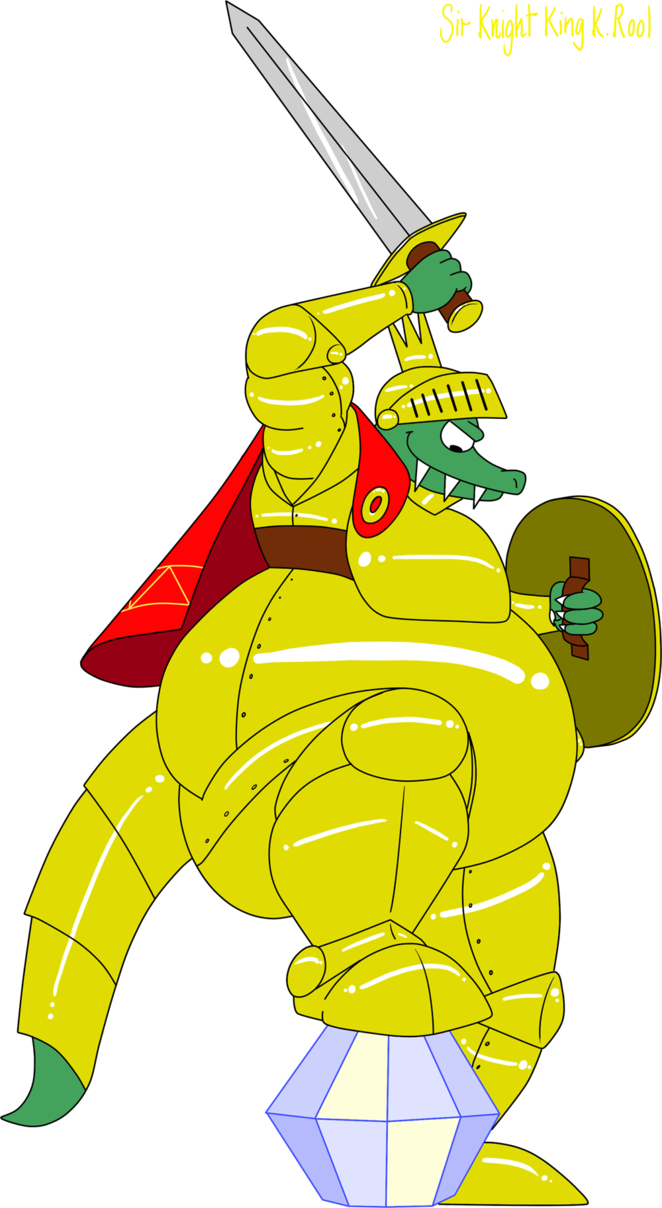 Knight King K - King K Rool Back (662x1208)