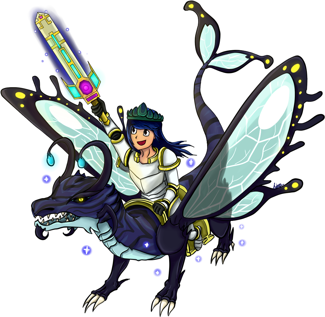 Dragon Knight [art Trade] By Ainogommon - Art (1200x1200)