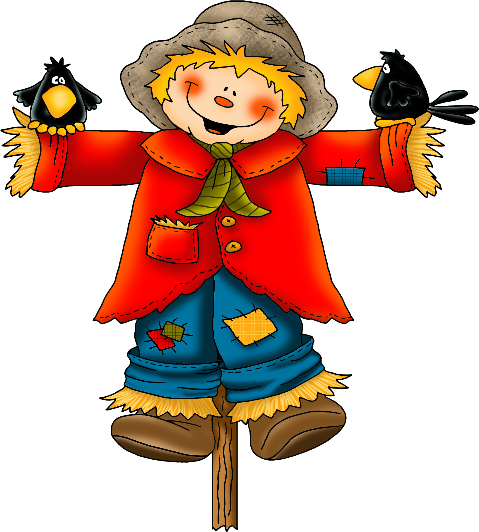 Cartoon Scarecrow Viewing Gallery - Cartoon (1651x1876)