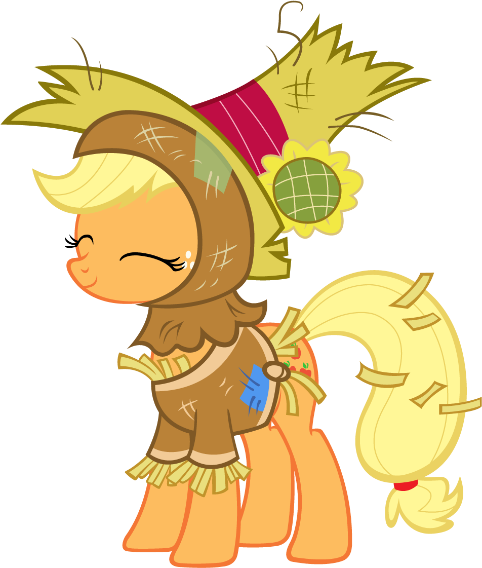 Applejack Scarecrow Costume By Punchingshark Applejack - Applejack (1000x1150)