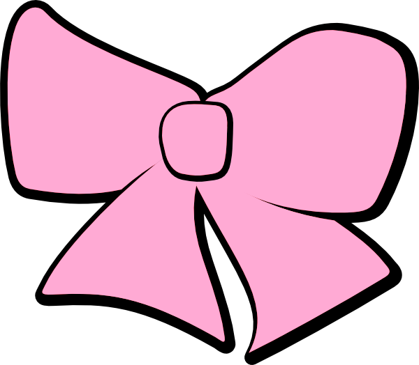 Hair Bow Clip Art - Bow Coloring Page (600x524)