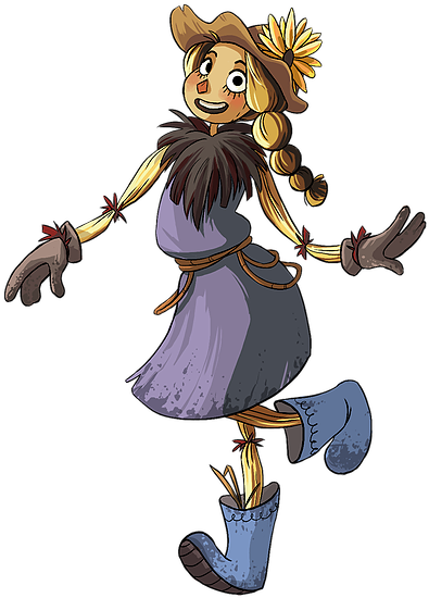 Although Scarecrow Boy Was Developed By The Group, - Cartoon (560x785)