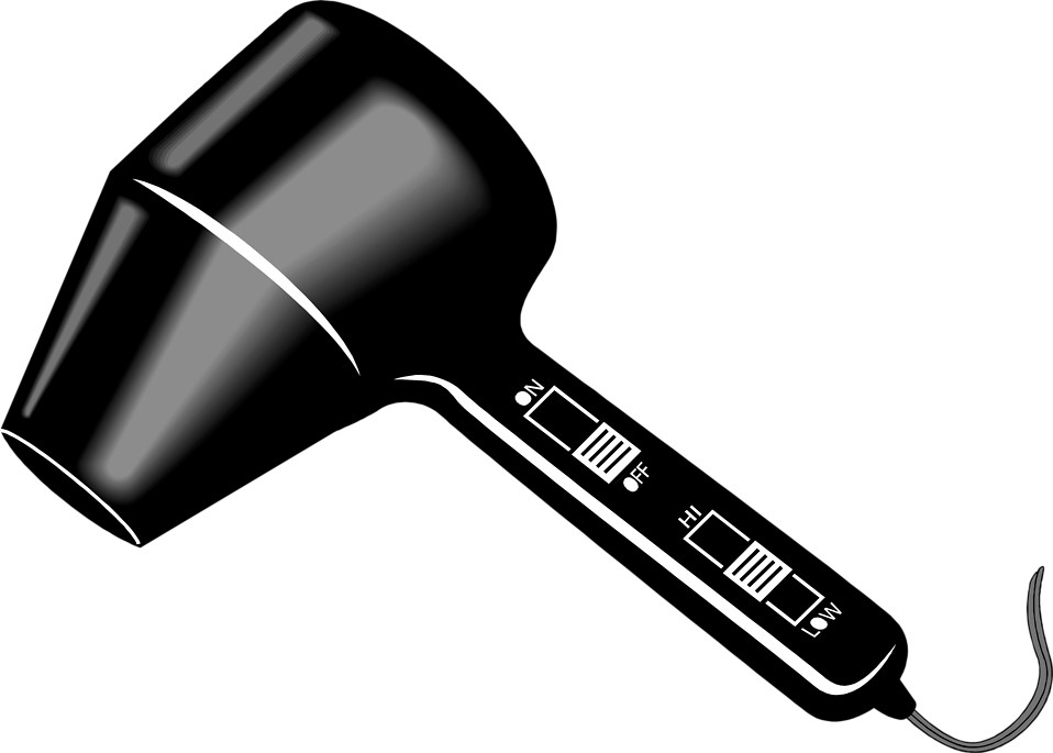 Hairdryer Cliparts - Hair Dryer Transparent Background (958x685)