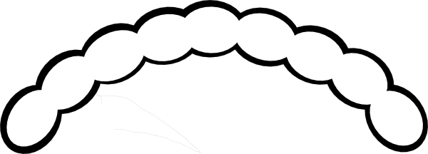 White Hair Clipart - Hair Clip Png White (600x216)