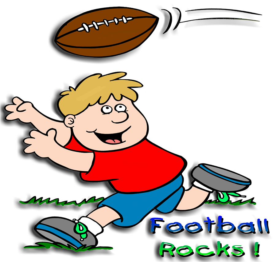 Images For Cartoon Kids Playing Football - Football Rocks Embroidery Design (900x900)