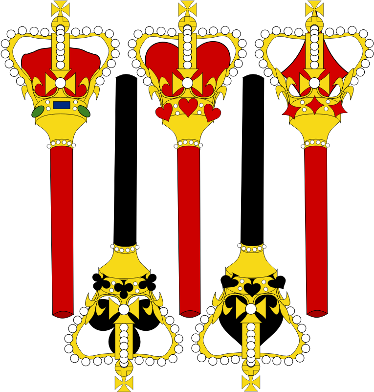 Stylized Sceptre For Card Faces - Cartoon Crown (800x800)