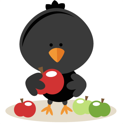 Crow Clipart Cute - Cute Baby Crow Clipart (432x435)