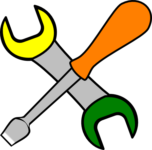Screwdriver Black Clipart Clipart Suggest - Tools Clip Art (600x592)