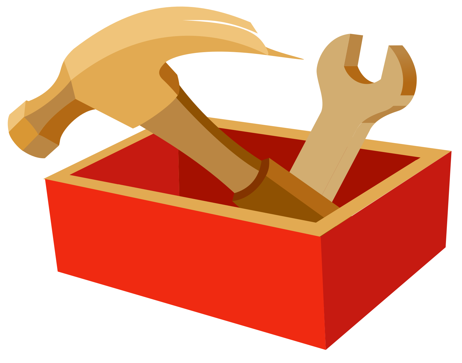 Big Image - Clip Art Tool Box (1585x1246)