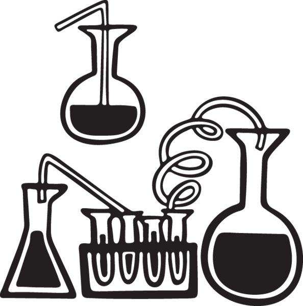 Science With Test Tubes And Beakers - Test Tube (594x600)