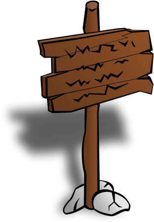 Rpg Map Symbols - Sign Post Clip Art (600x600)