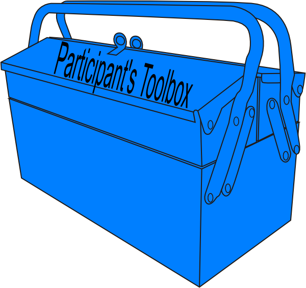Toolbox Participant Lt Blue Clip Art At Clker - Toolbox (600x564)