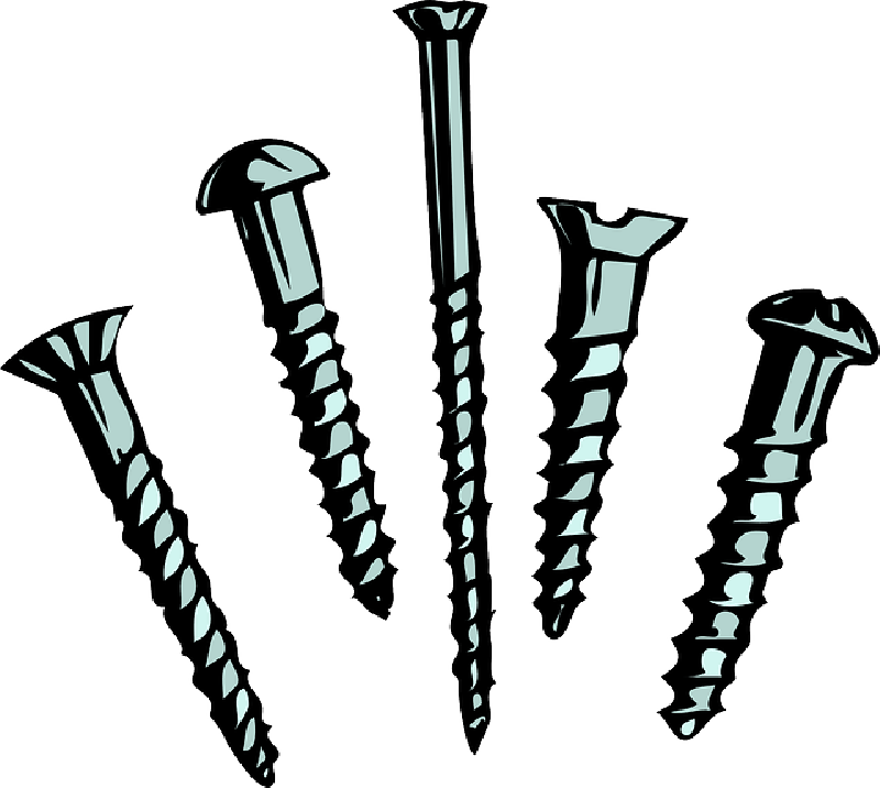 Tools, Tool, Free, Wood, Screws, Nails, Screw - Screws Clipart (800x716)