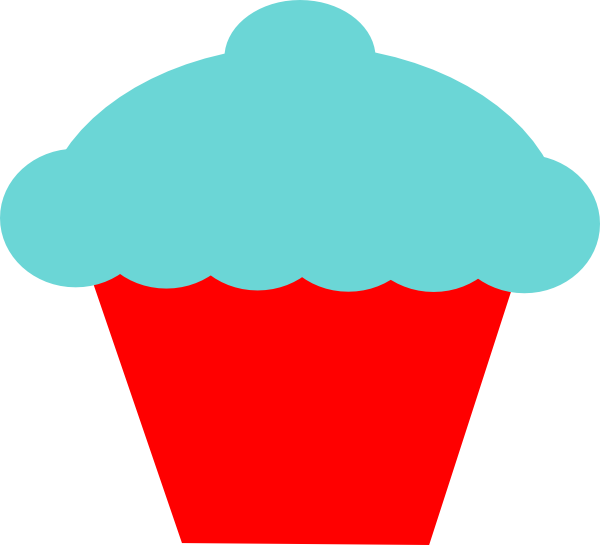Blue And Red Cupcake Svg Clip Arts 600 X 545 Px - Red Cupcakes Clipart (600x545)