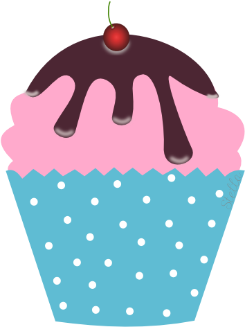 Cup Cake By Stella - Cupcake Desenho Fundo Transparente (406x500)