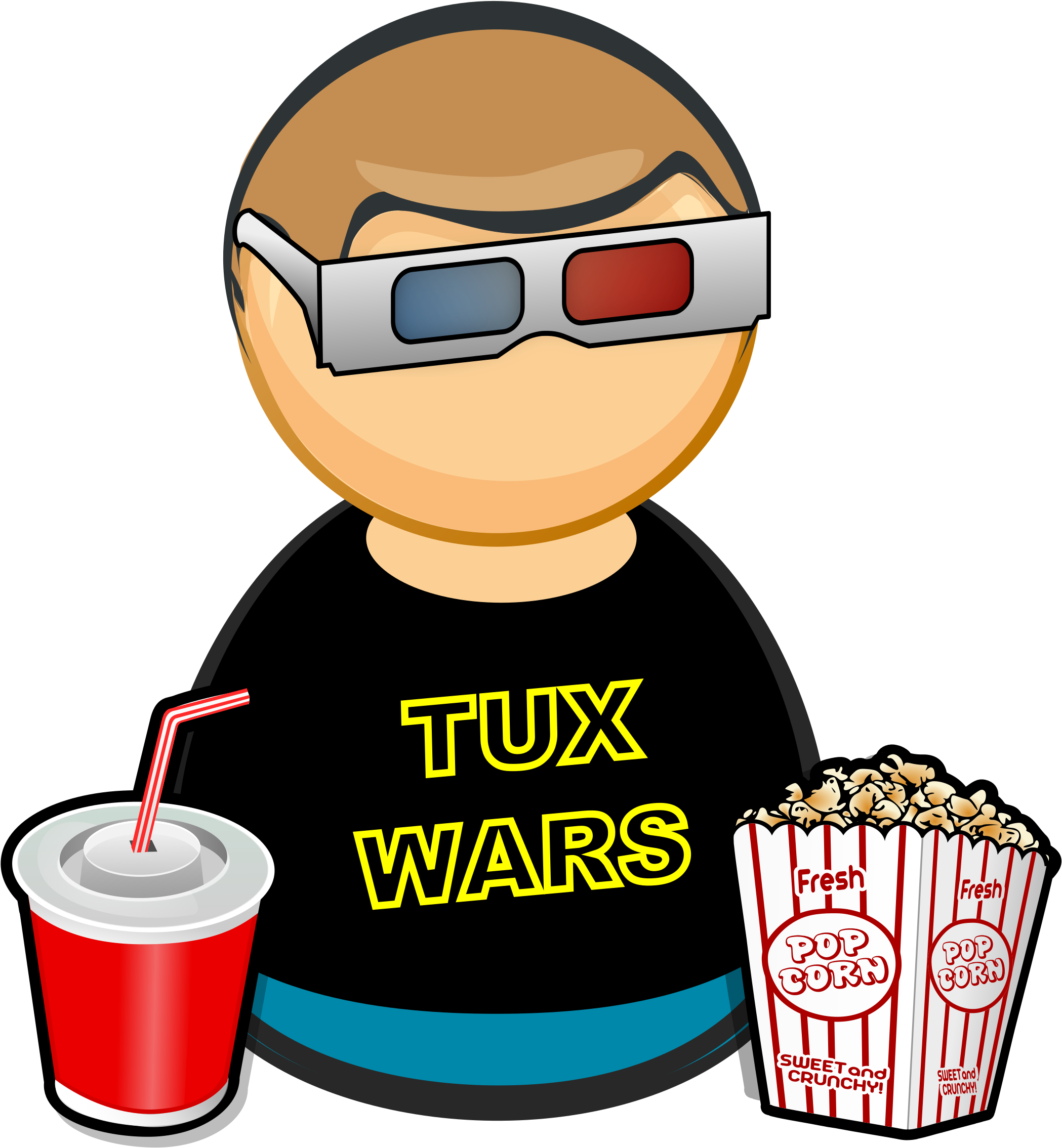 Visitor / Movie Fan - 3drose Cst 109494 3 Movie Nigh With Choc Bar N Popcorn (2252x2400)