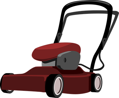 Lawnmower Lawn-mower Lawn Mower Mowing Mac - Cartoon Lawnmower (412x340)