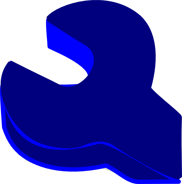 Spanner Clip Art At Clker - Spanner Clip Art At Clker (588x595)