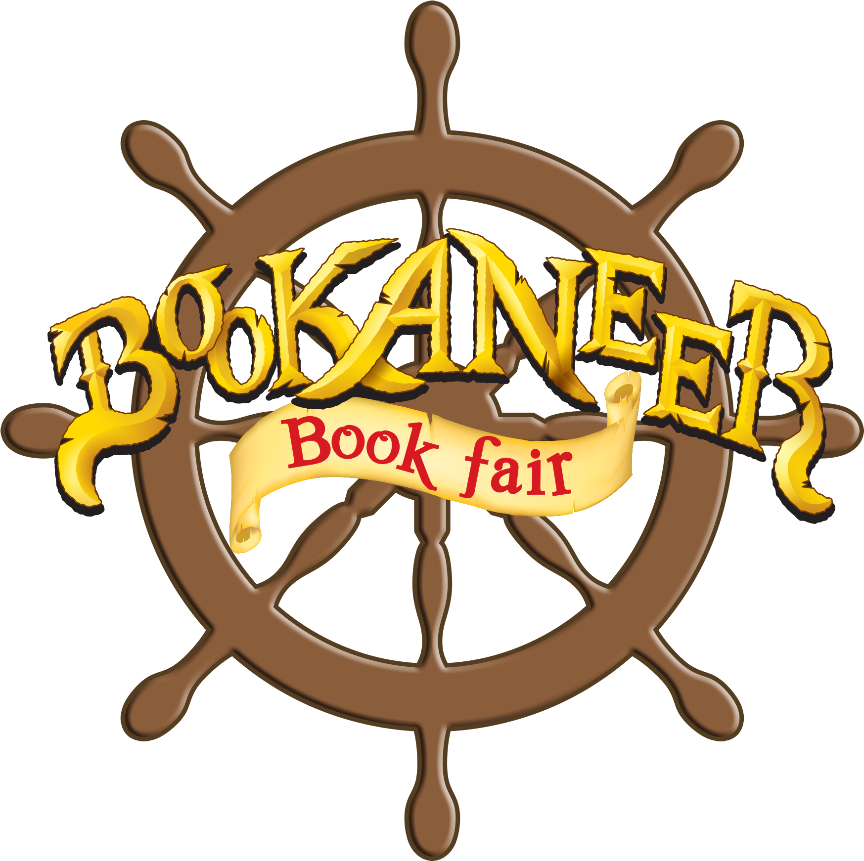 Bookaneer Book Fair Clipart - Captains Wheel - (2296x2245) Png Clipart ...