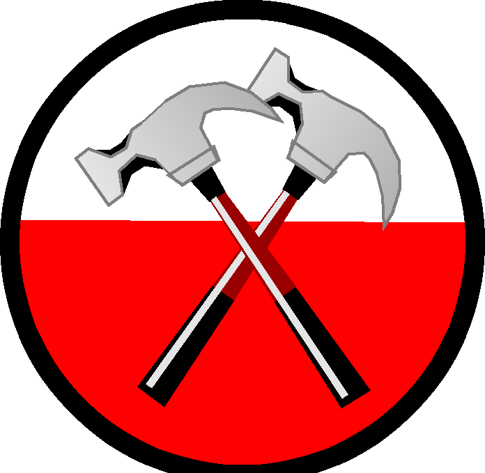 Pink Floyd Clipart Hammers - Pink Floyd Hammers Png (696x679)