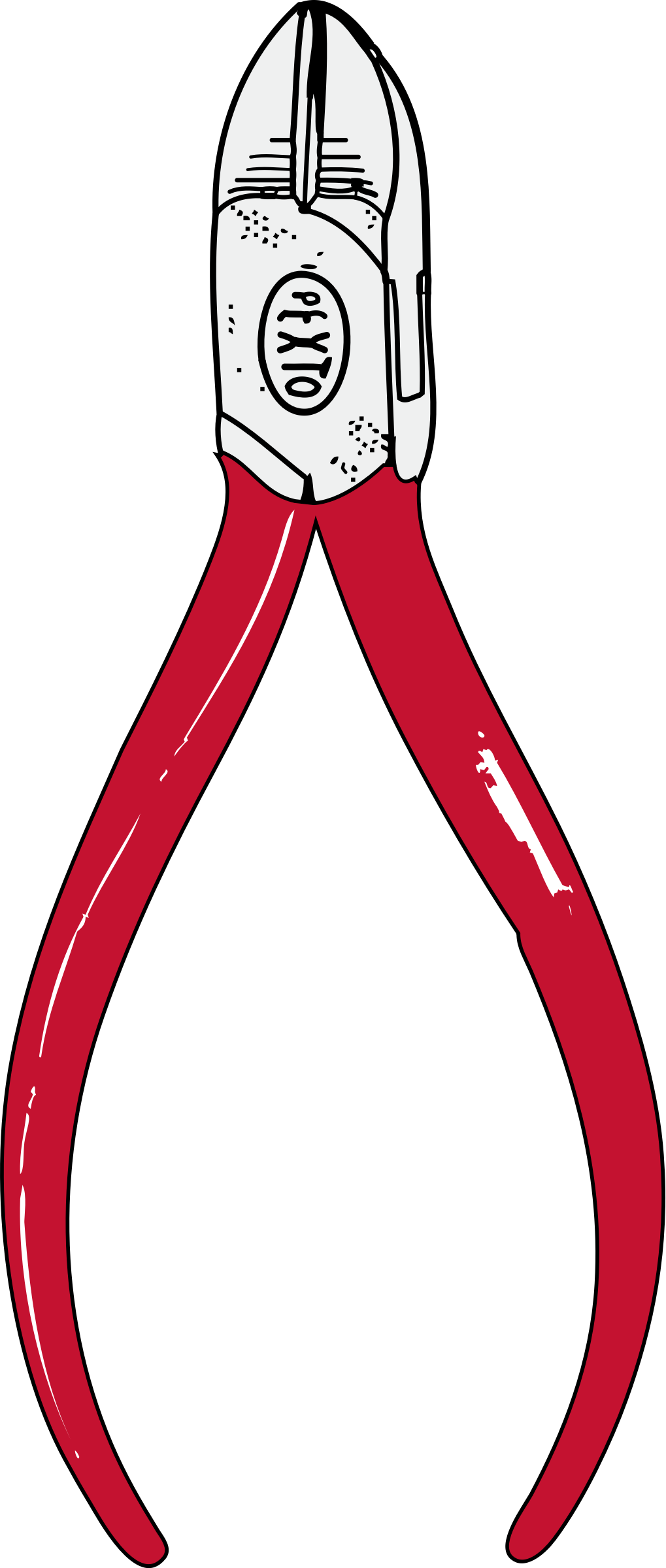 Side Cutting Pliers Clipart (340x800)
