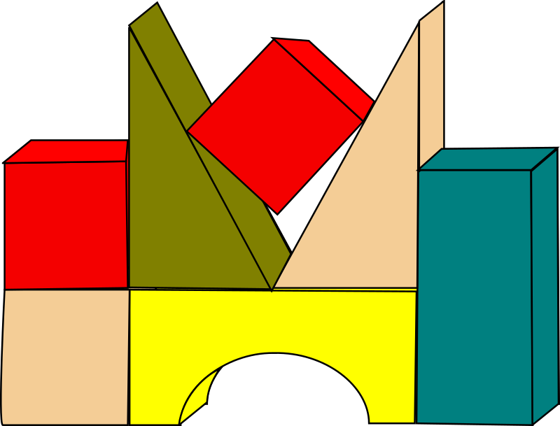 Blocks Clipart Clipart Building Blocks Dinosaur Clipart - Blocks Clipart (800x609)