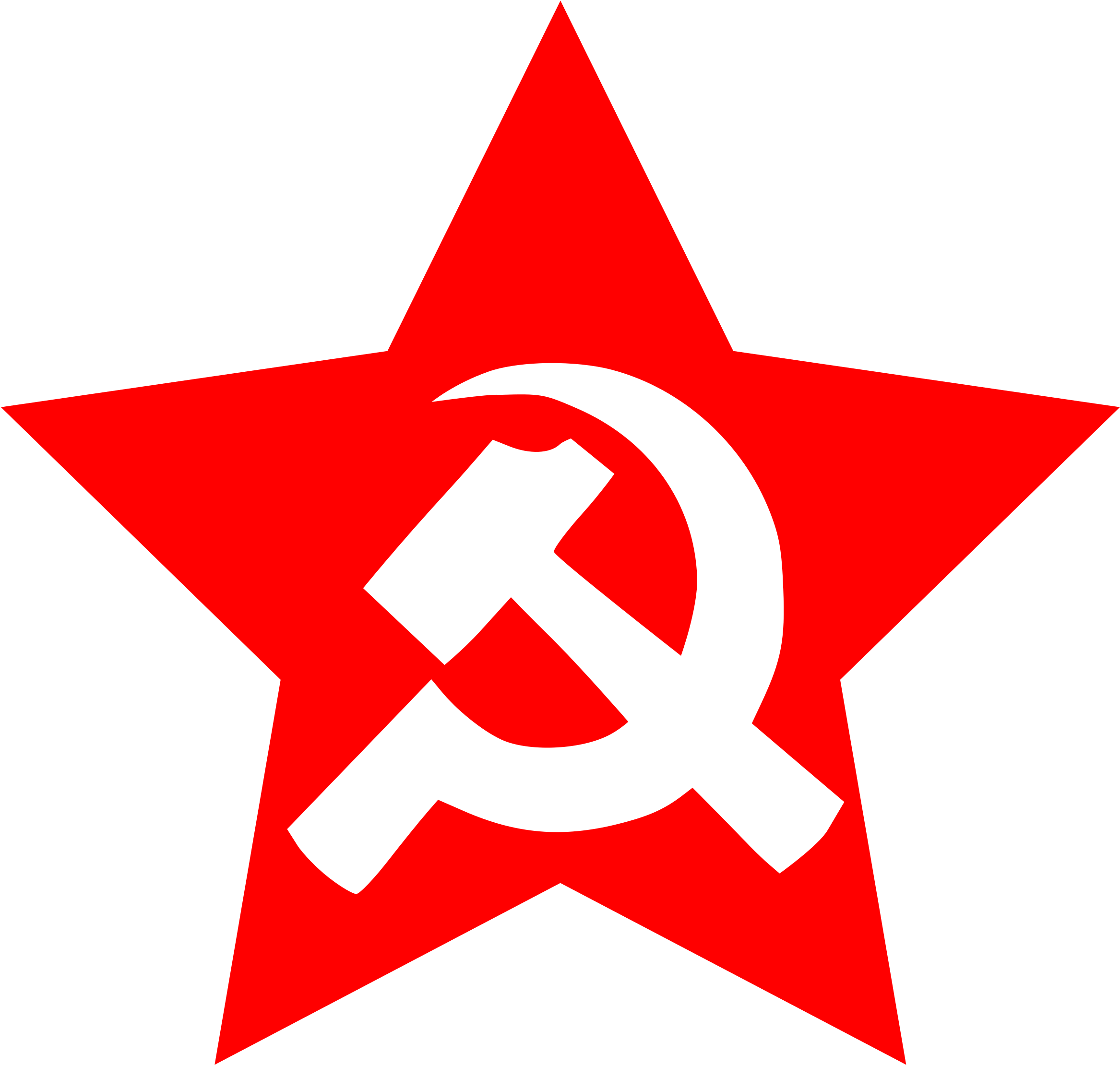 Hammer And Sickle In Star 2 Fav Wall Paper Background - Hammer And Sickle Star (2400x2283)