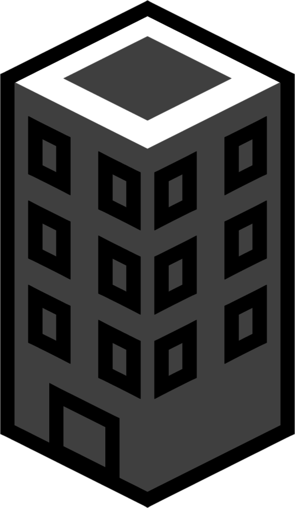 Vector Clip Art - Commercial Roofing Icon (600x1031)
