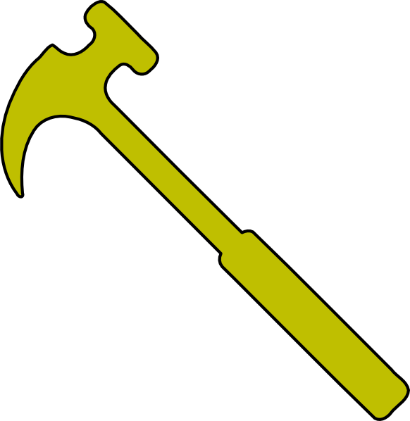 Gold Hammer Clip Art - Gold Hammer Clip Art (582x598)