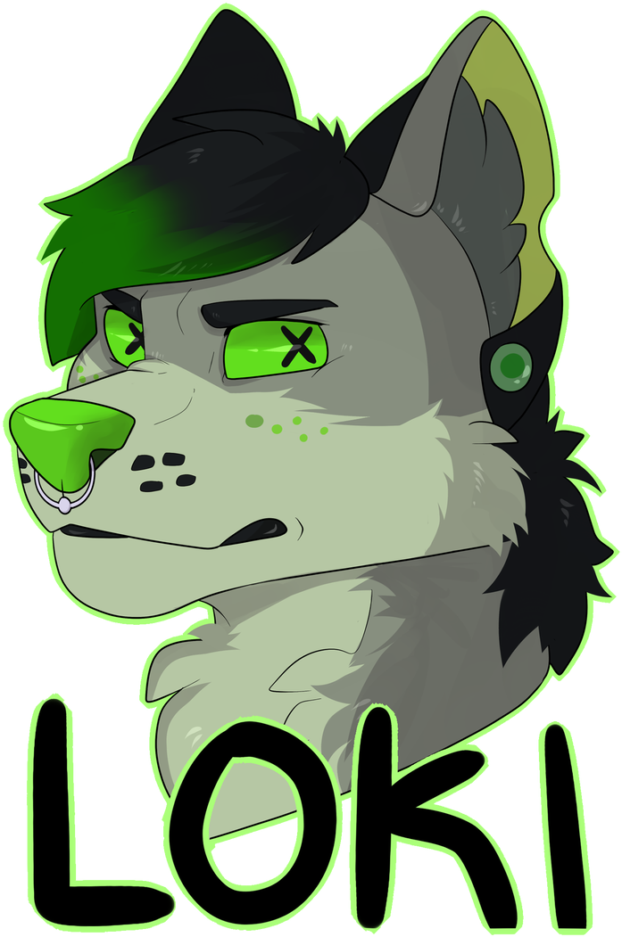 Name Badge Commission Loki Transparent By Ghost Soap - Cartoon (726x1100)