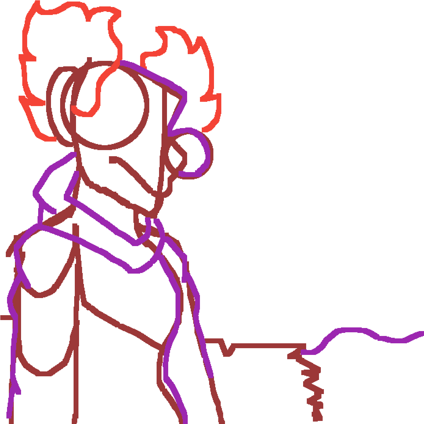 Uh Gives Up - Illustration (1400x1400)