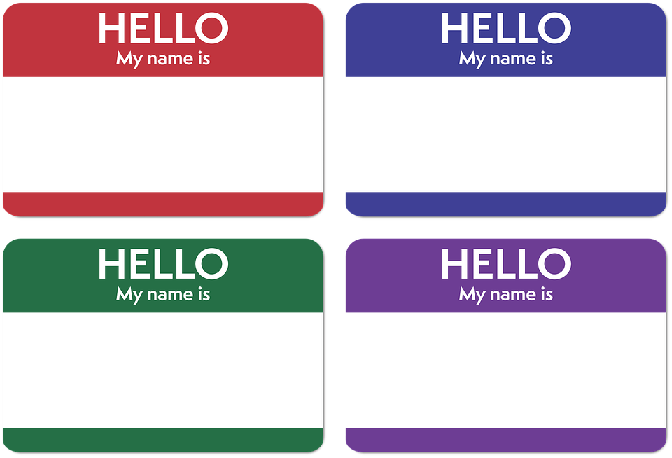 Vector Name Free Download On Kathleenhalme - Hello My Name Is Png (960x654)