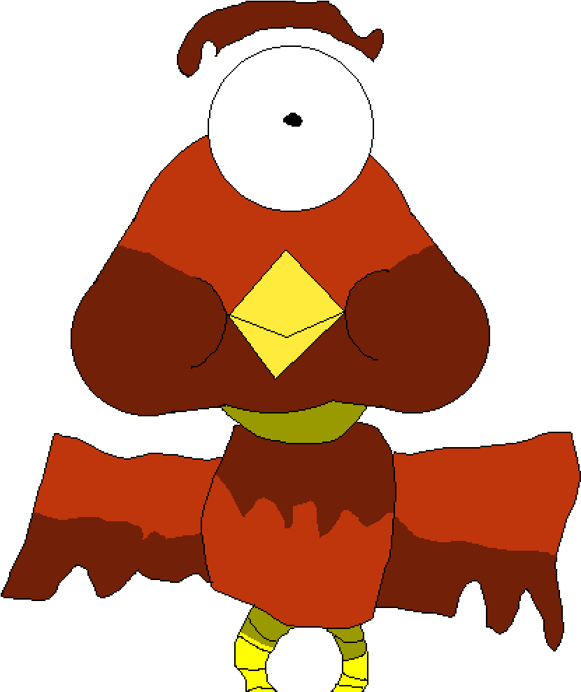 Alien Turkey Run - Illustration (1000x1000)